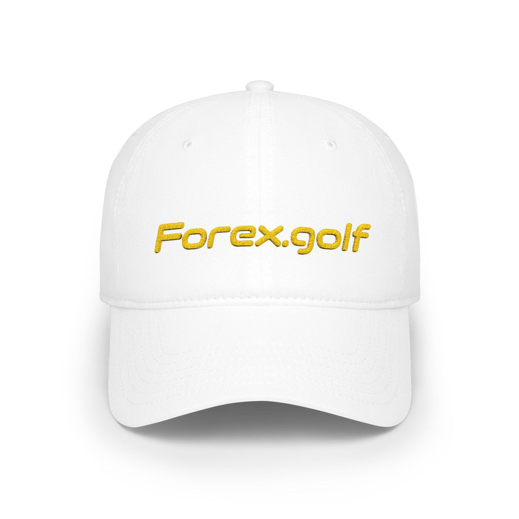 Forex.golf Embroidered Low-Profile Baseball Cap — Golf & Trading Logo Hat