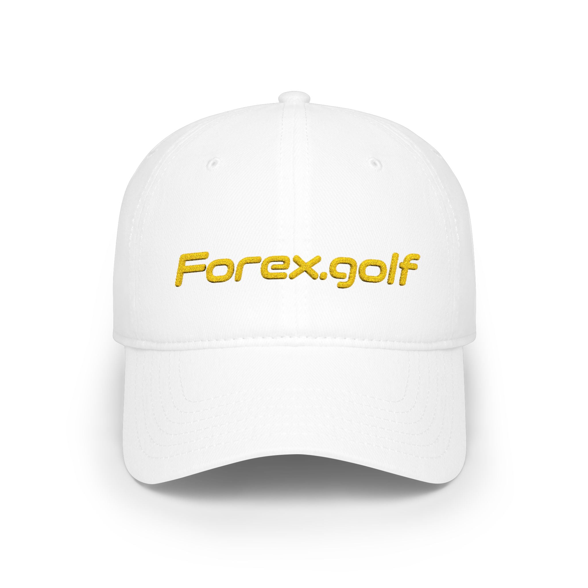 Forex.golf Embroidered Low-Profile Baseball Cap — Golf & Trading Logo Hat