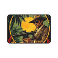 Contra Agent Jungle Desk Mat — Vintage Detective with Rifle Mousepad