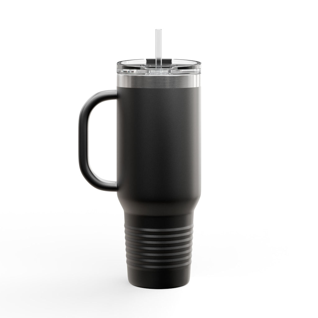 40oz Insulated Travel Mug — FOREX.GOLF Logo Stainless Tumbler with Straw & Handle