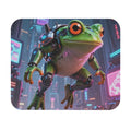 Cyberpunk Frog Mouse Pad — Neon Sci‑Fi Gaming Desk Mat