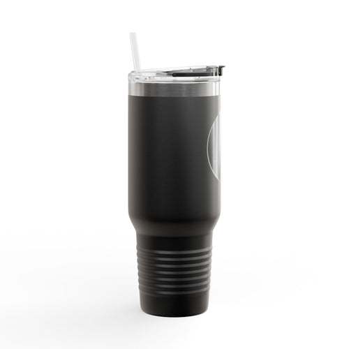 40oz Insulated Travel Mug — FOREX.GOLF Logo Stainless Tumbler with Straw & Handle