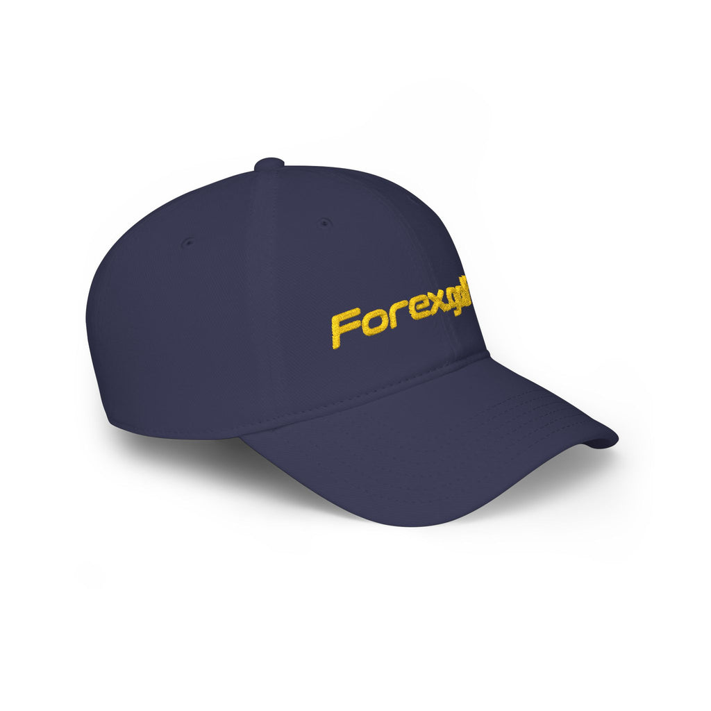 Forex.golf Embroidered Low-Profile Baseball Cap — Golf & Trading Logo Hat