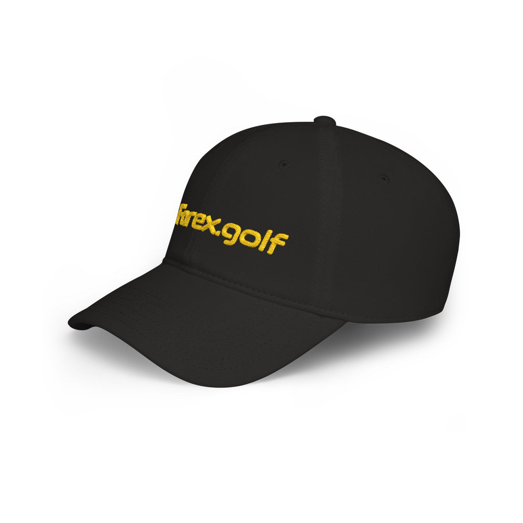Forex.golf Embroidered Low-Profile Baseball Cap — Golf & Trading Logo Hat