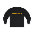 Forex.Golf Logo Long Sleeve Tee – Black Athletic Golf Shirt