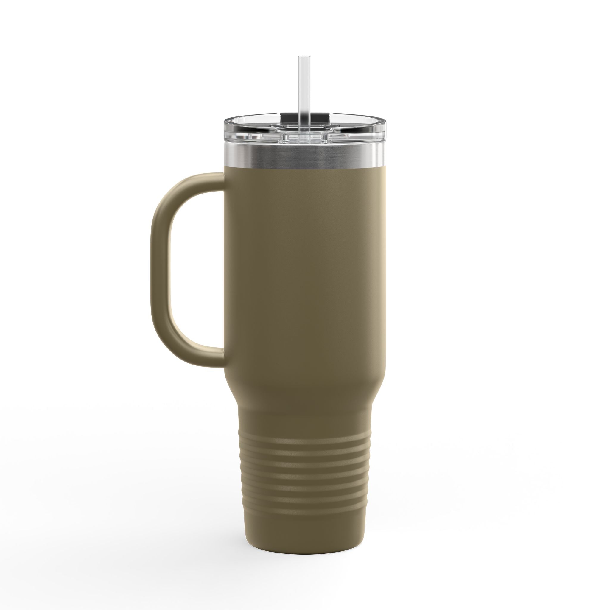 40oz Insulated Travel Mug — FOREX.GOLF Logo Stainless Tumbler with Straw & Handle