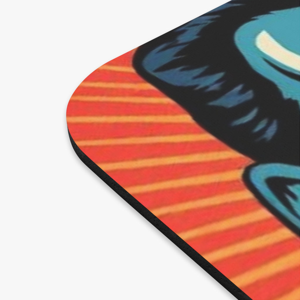 Blue Jack and Daisy Jack Pop Art Couple Mouse Pad — Retro Comic Desk Mat
