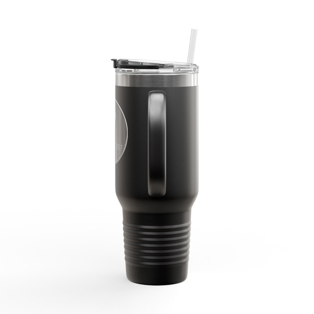 40oz Insulated Travel Mug — FOREX.GOLF Logo Stainless Tumbler with Straw & Handle