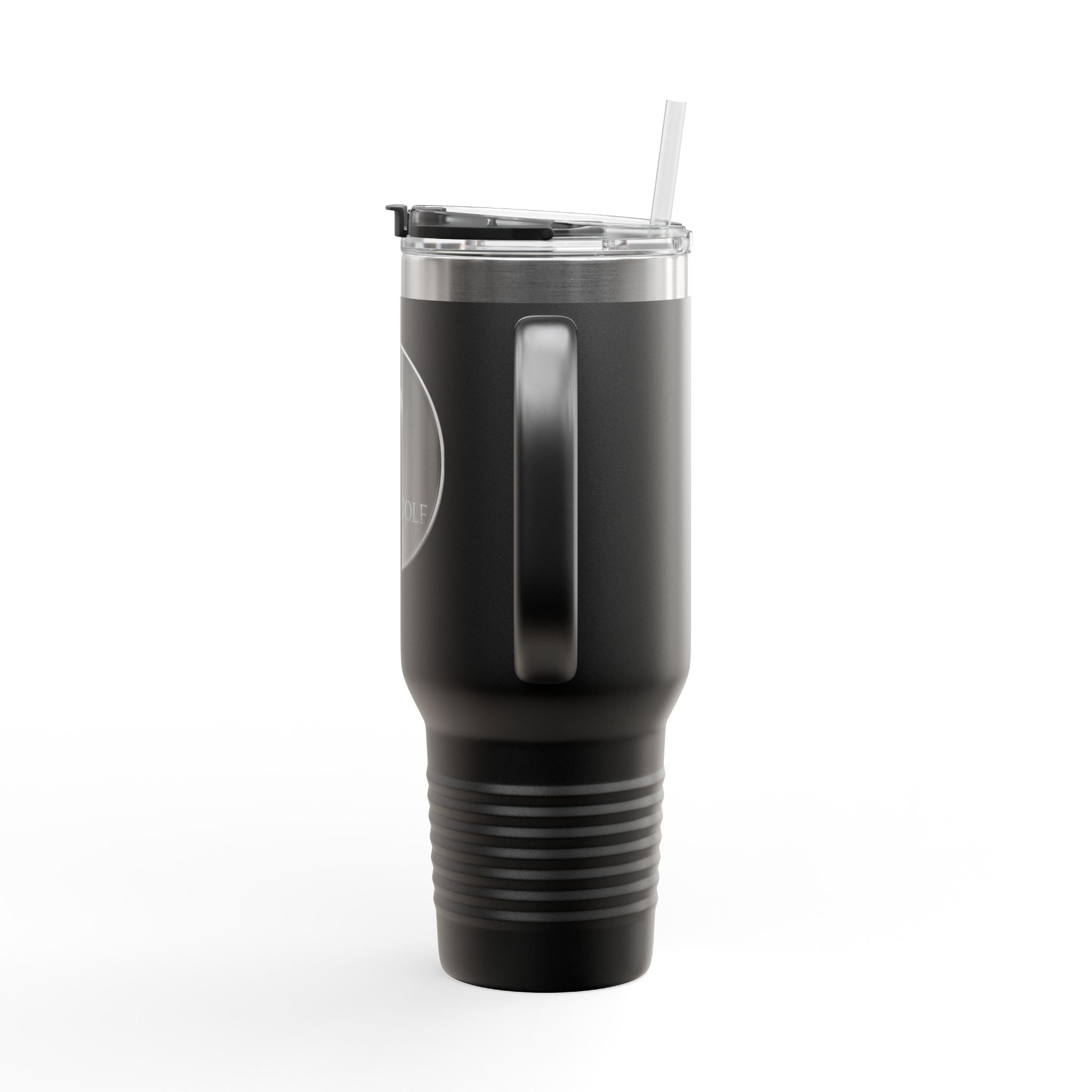 40oz Insulated Travel Mug — FOREX.GOLF Logo Stainless Tumbler with Straw & Handle
