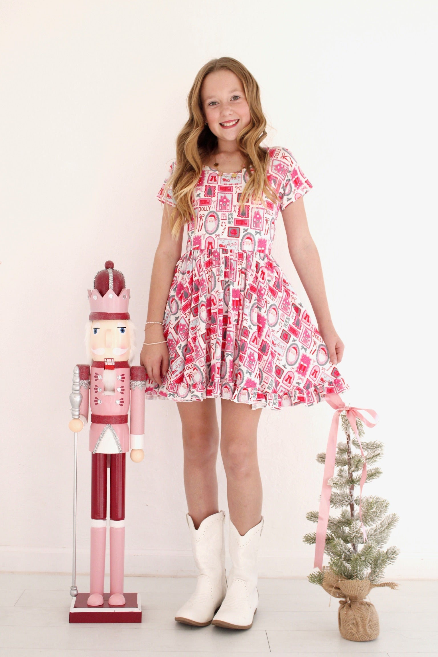 Merry & Twirly Collection- Pinkmas Dress