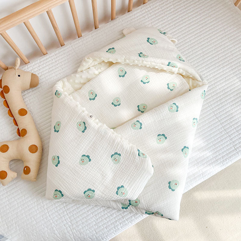 Autumn And Winter Thickened Baby Cotton Wrinkled Beanie Velvet Quilt