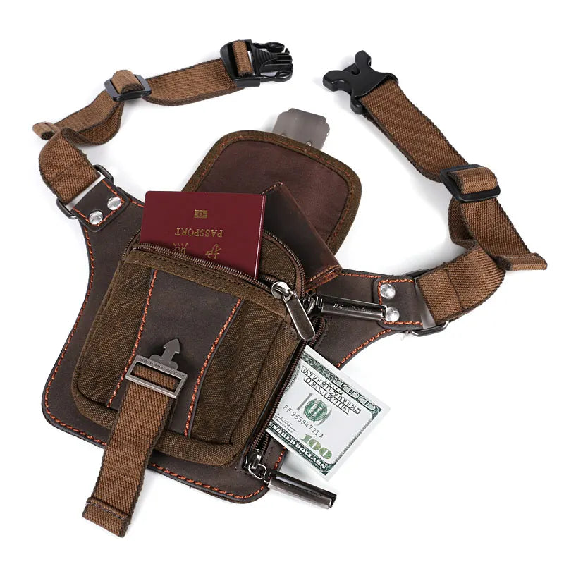 Belt bag Mini Retro Fashion Portable Waist Bag Purse Wearable Vintage Canvas Leisure Tourism Waist Packs Tactical fanny pack