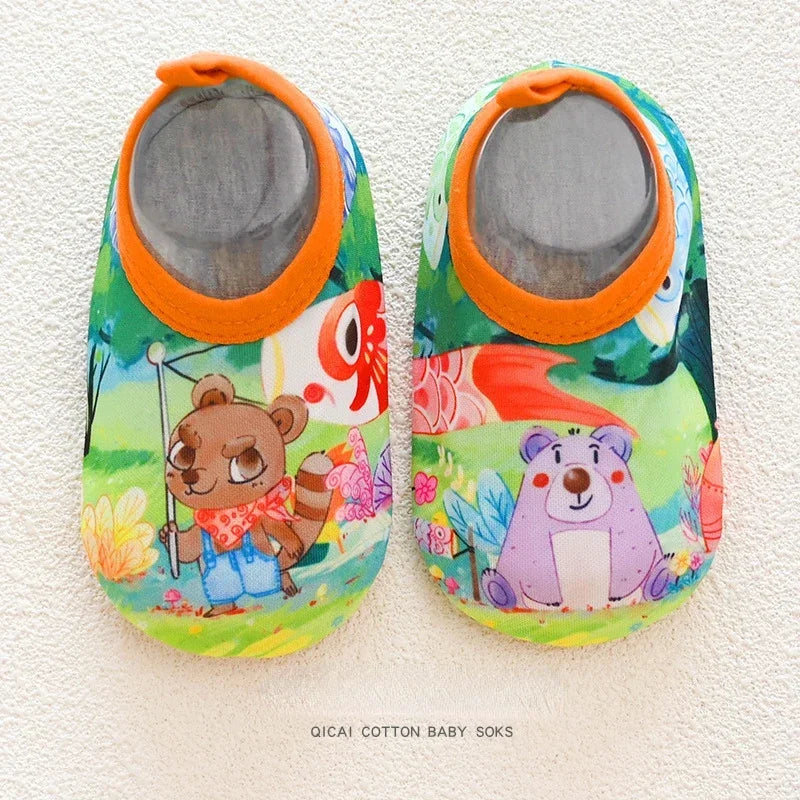 Children Beach Shoes Baby Soft Floor Indoor Slipper Snorkeling Swim Socks Boys and Girls Anti-slip Home Barefoot Kids Slippers