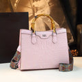 Luxury Crocodile Pattern Leather Handbags Women's Shoulder Messenger Bags Vintage Portable Tote Bag Large Bucket Bag 2026 New