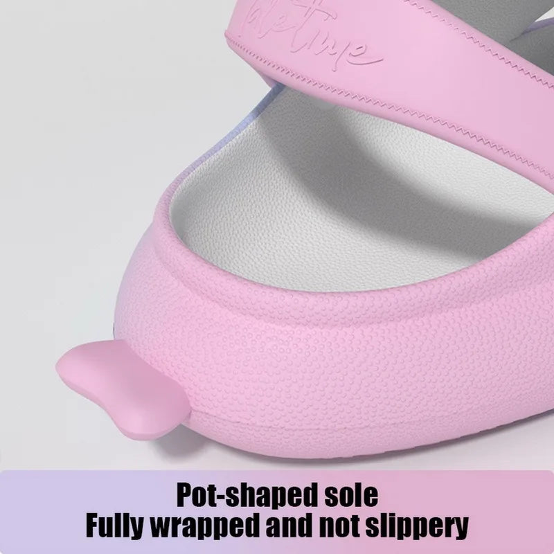 Pallene Lovely Kids Shark Slippers Fashion Baby Cartoon Slippers Girls Boys Home Non-slip Sandals Children Outdoor Beach Slides