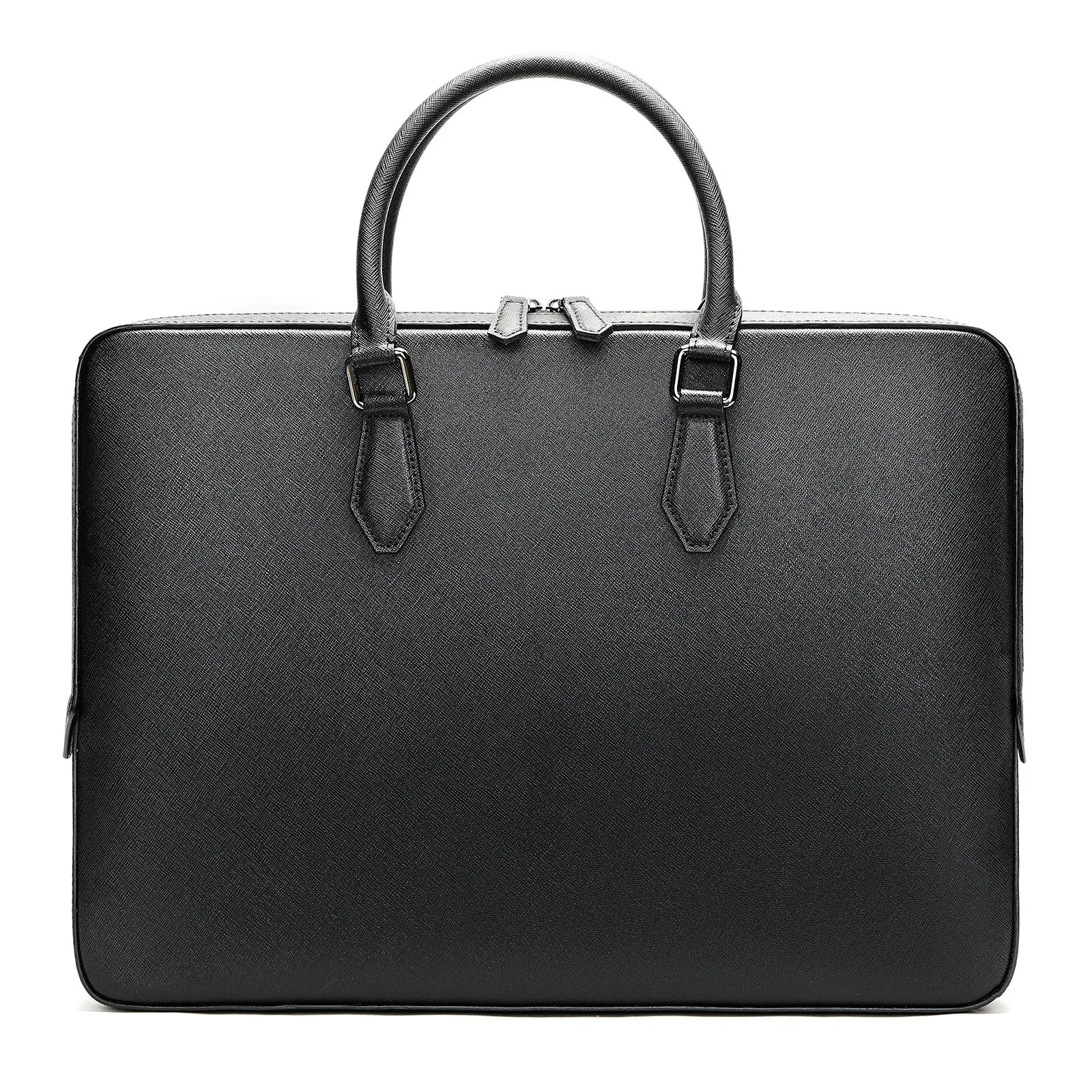 Genuine Leather Briefcase for Men, Large Capacity Laptop Bag with Business Style, Simple and Elegant, Cowhide Material