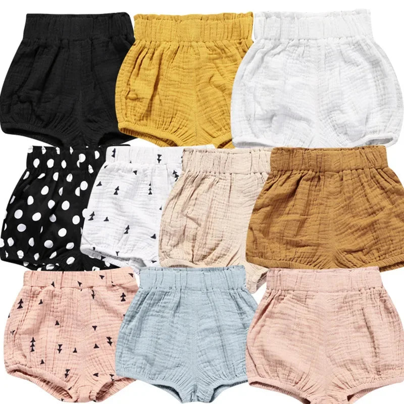 Summer Infant Baby Shorts for Boys Girls PP Pants Children's Clothing Boys Comfortable Cotton Linen Kids Clothes Shorts 3M-6Y