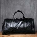 NZPJ Genuine Leather Men Travel Bag Natural Cowhide Handbag Casual Crossbody Bag Large Capacity Luggage Bag  For 16 inch laptop