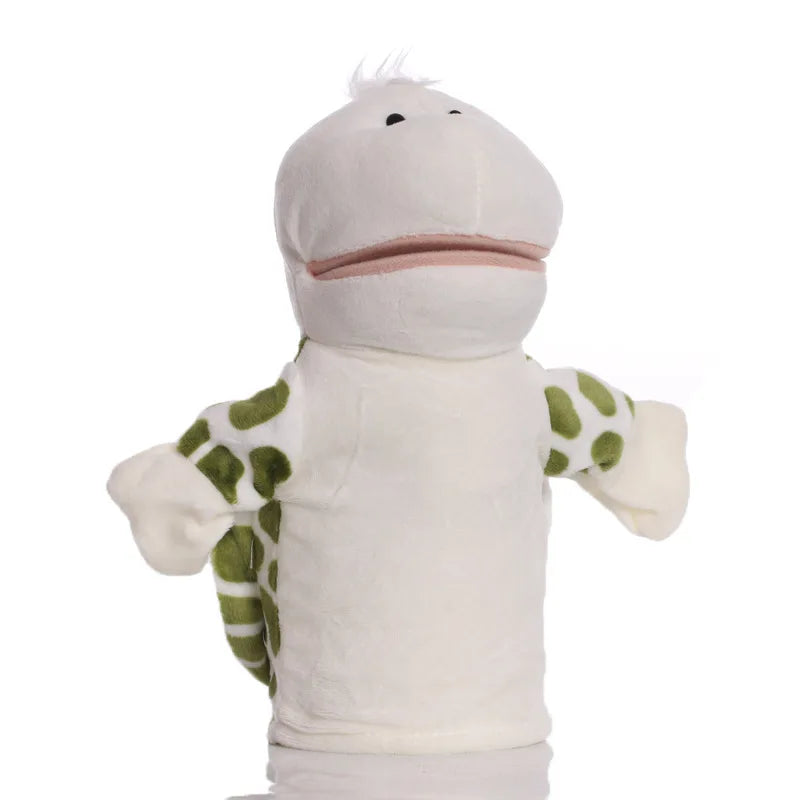 Stuffed Plush Animal Hand Puppet Finger Muppet Doll Toy Story Telling Educational Figure Decompressing Lion Monkey Gift for Kids