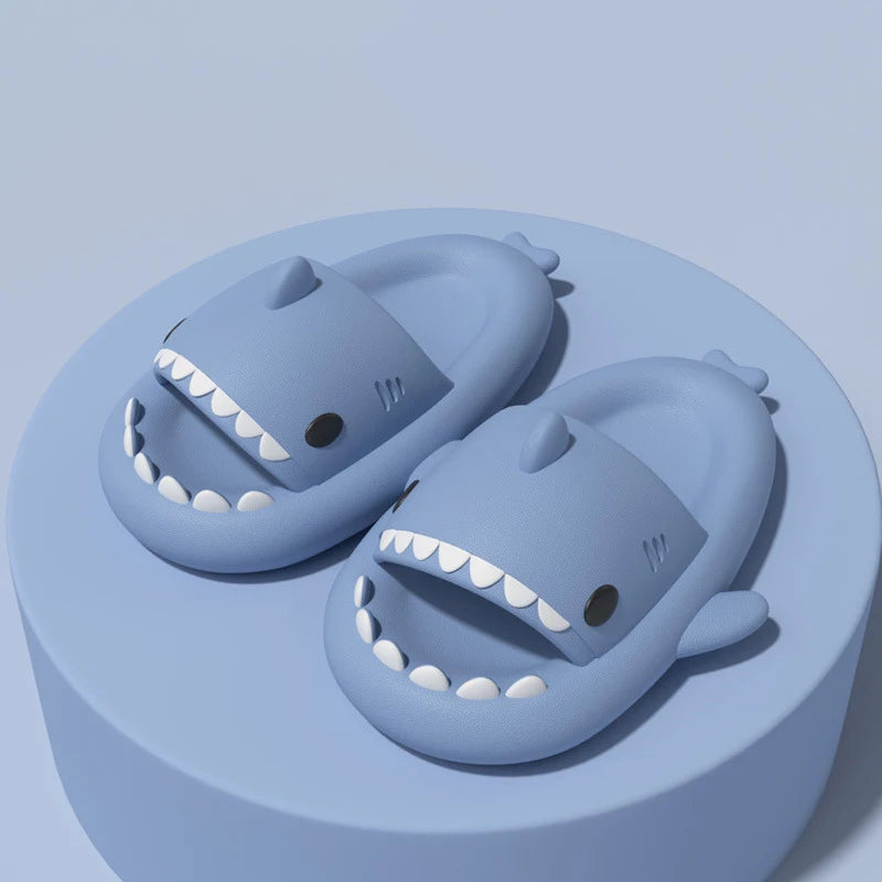 Pallene Lovely Kids Shark Slippers Fashion Baby Cartoon Slippers Girls Boys Home Non-slip Sandals Children Outdoor Beach Slides