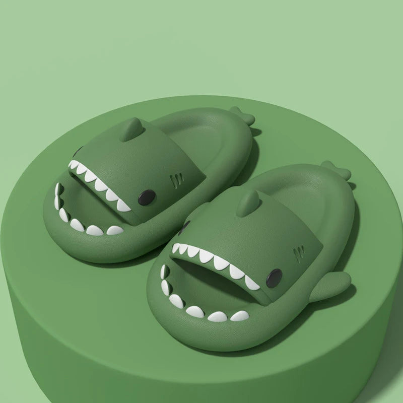 Pallene Lovely Kids Shark Slippers Fashion Baby Cartoon Slippers Girls Boys Home Non-slip Sandals Children Outdoor Beach Slides