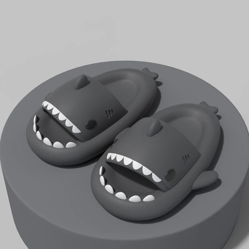 Pallene Lovely Kids Shark Slippers Fashion Baby Cartoon Slippers Girls Boys Home Non-slip Sandals Children Outdoor Beach Slides