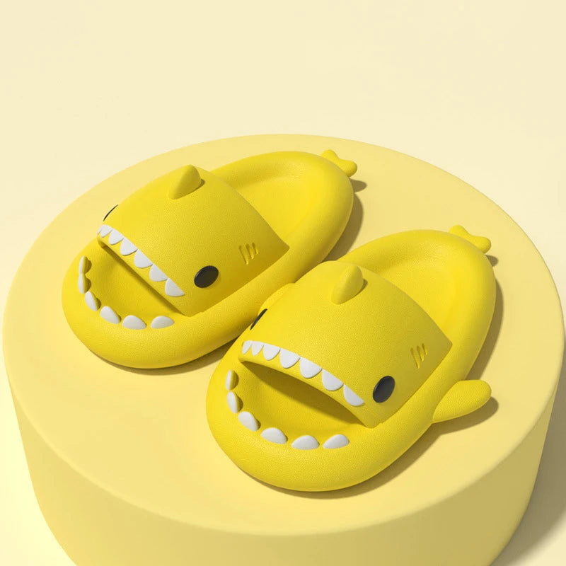 Pallene Lovely Kids Shark Slippers Fashion Baby Cartoon Slippers Girls Boys Home Non-slip Sandals Children Outdoor Beach Slides