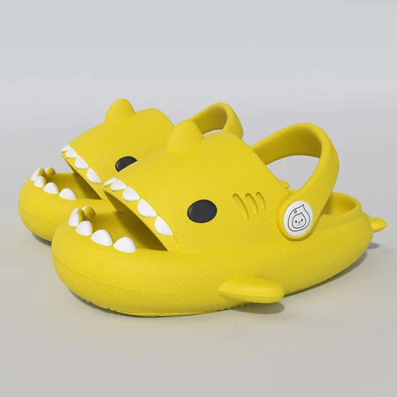 Pallene Lovely Kids Shark Slippers Fashion Baby Cartoon Slippers Girls Boys Home Non-slip Sandals Children Outdoor Beach Slides